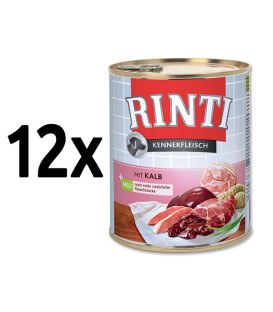 12x konzerva RINTI Kennerfleisch telecí 800g