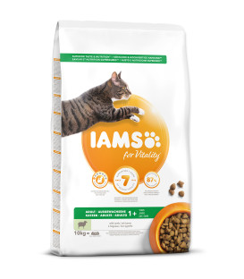 IAMS for Vitality Adult Cat Food with Lamb 10kg