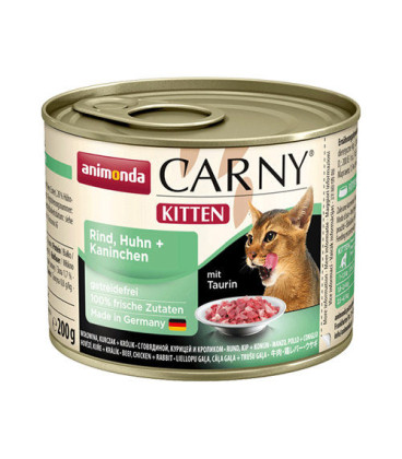 12x konzerva Animonda CARNY® cat Kitten MIX BIG PACK 200g