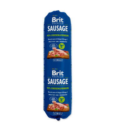 12x salám BRIT Premium Dog Sausage MIX 800g