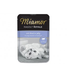 Kapsička MIAMOR Ragout Royale Kitten hovězí v želé 100g