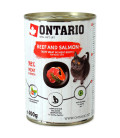 Konzerva ONTARIO Beef with Salmon flavoured with Spirulina 400g